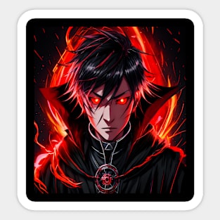 Demon Warrior with Fire Ring Sticker